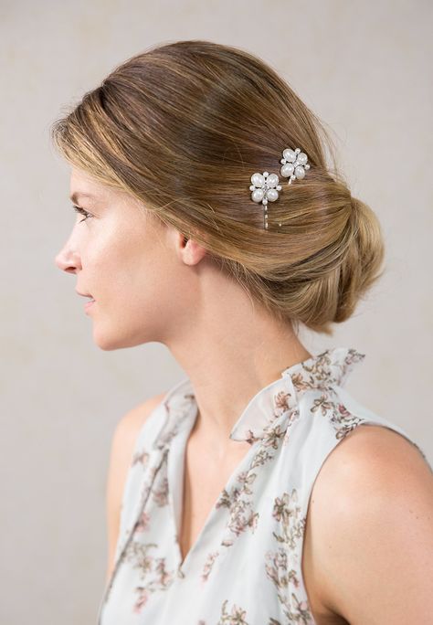 Side-Swept Bobby Pinned Updo