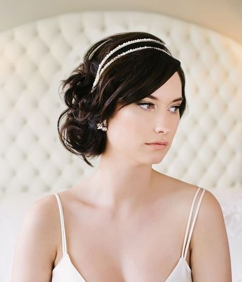 Side-Swept Fringe with Headband